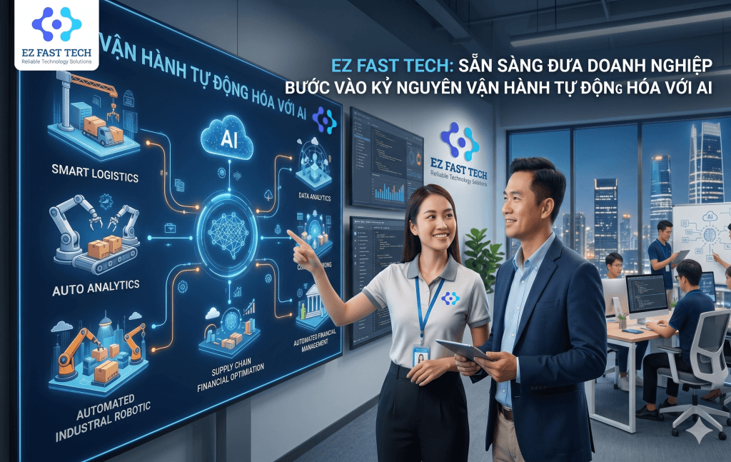 EZ Fast Tech Thiết kế website & phần mềm - Ứng dụng AI trong doanh nghiệp thời đại 4.0