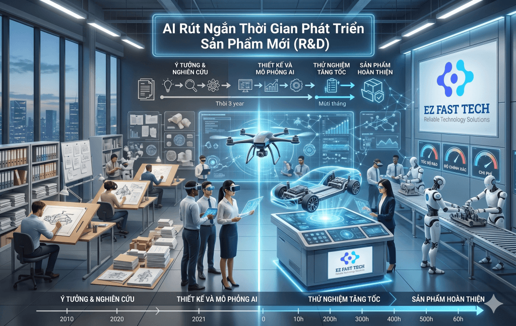 EZ Fast Tech Thiết kế website & phần mềm - Ứng dụng AI trong doanh nghiệp thời đại 4.0
