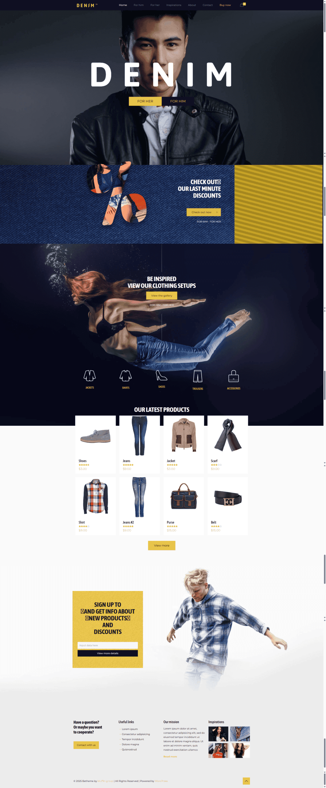 Hình ảnh thời trang denim trẻ trung, năng động phù hợp cho website thời trang và bán hàng online.