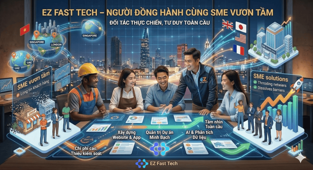 Nhóm chuyên gia thiết kế website và phần mềm cho doanh nghiệp Việt, nâng tầm doanh nghiệp với giải p.