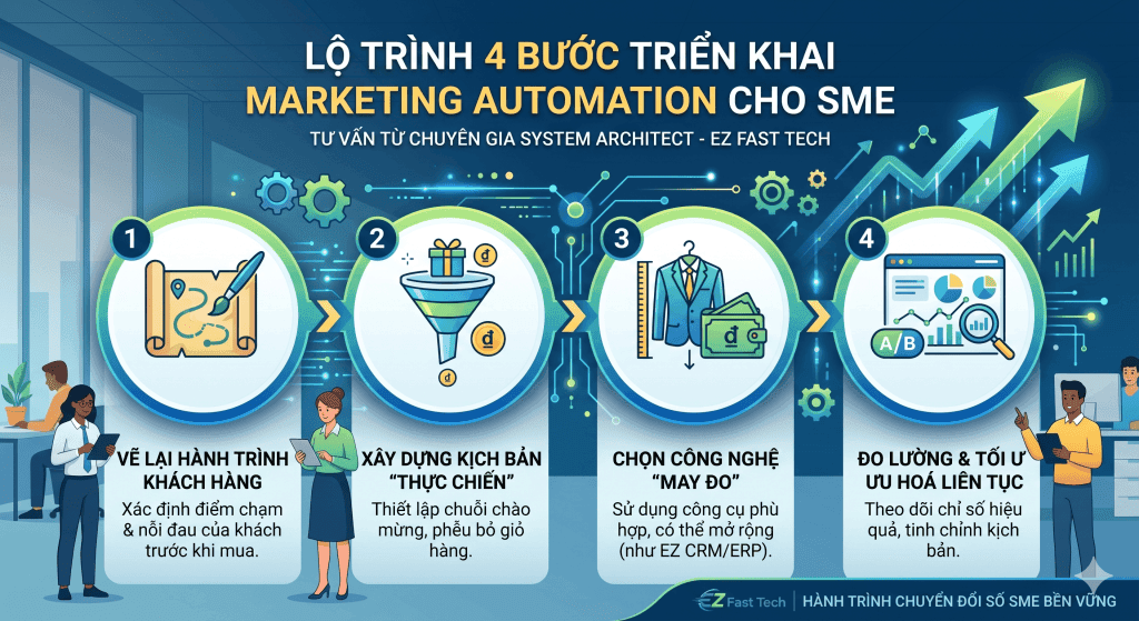 EZ Fast Tech Thiết kế website & phần mềm - Marketing Automation Là Gì? Doanh Nghiệp Nhỏ Có Thực Sự Cần Đến Nó?