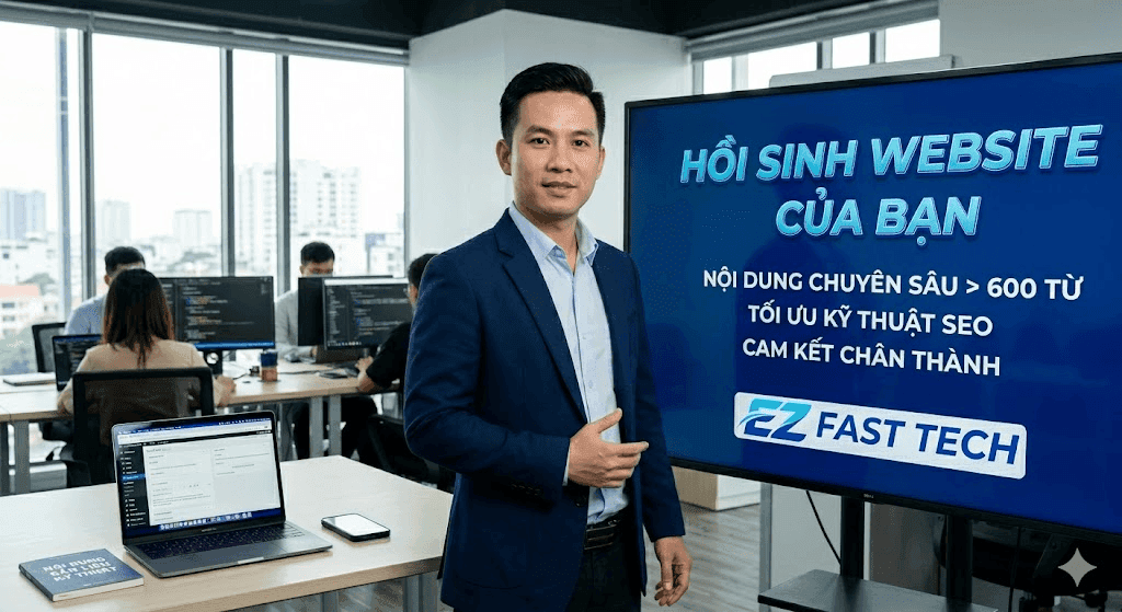 Dịch vụ thiết kế website và phần mềm chuyên nghiệp, tối ưu SEO, cam kết chất lượng cao tại EZ Fast T.