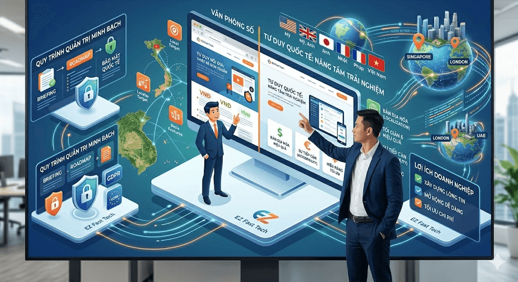 Hình ảnh các chuyên gia thiết kế website và phần mềm, tập trung vào công nghệ và giải pháp số cho do.