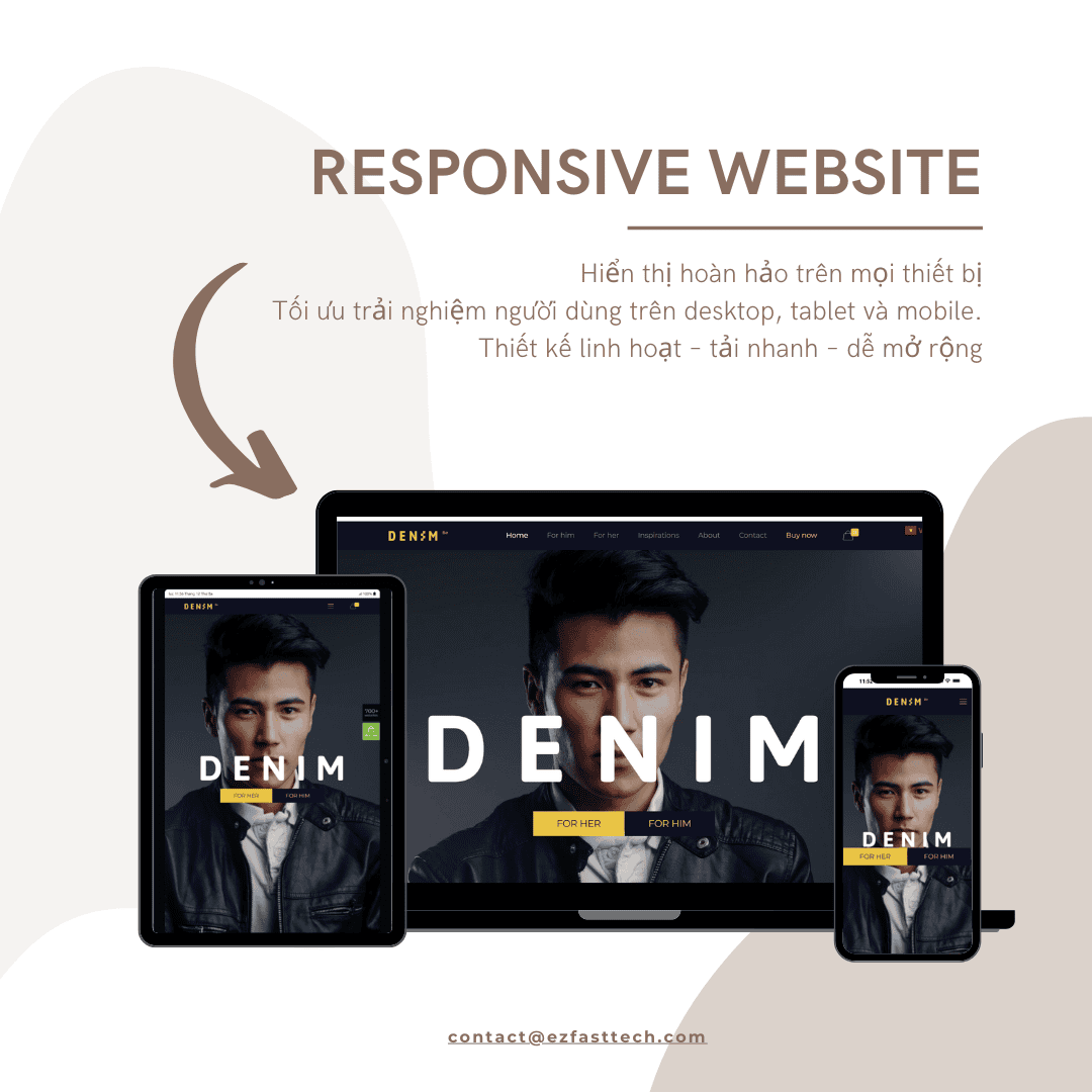 Thiết kế website thời trang và mỹ phẩm chuyên nghiệp, tối ưu trải nghiệm người dùng, phù hợp mọi thi.