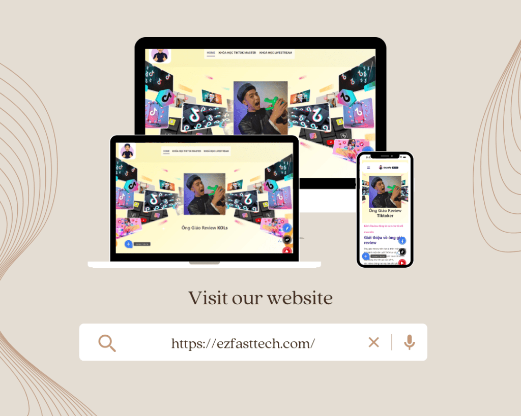 website cho TikToker