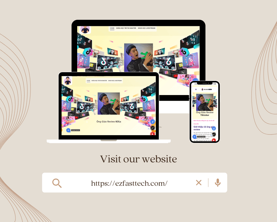 Thiết kế website cá nhân chuyên nghiệp, tối ưu SEO, phù hợp thương hiệu cá nhân.