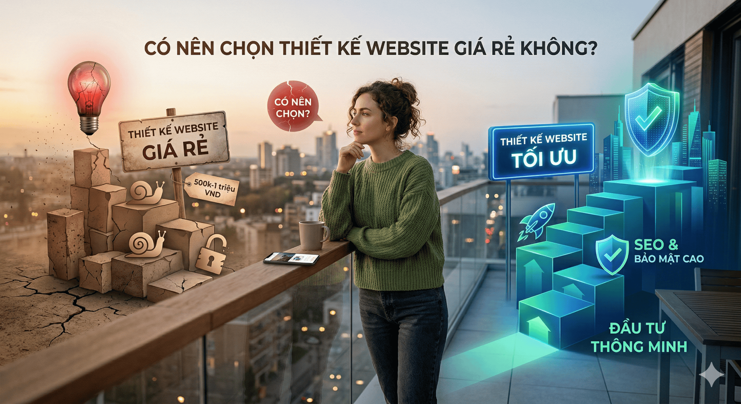 Dịch vụ thiết kế website giá rẻ, tối ưu doanh nghiệp, tránh "bẫy" giá thấp, đầu tư thông minh cho th.