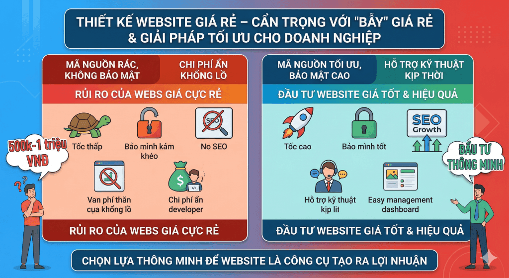 EZ Fast Tech Thiết kế website & phần mềm - Thiết Kế Website Giá Rẻ – Cẩn Trọng Với "Bẫy" Giá Rẻ & Giải Pháp Tối Ưu Cho Doanh Nghiệp