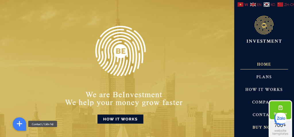Hình ảnh thiết kế website tài chính, đầu tư chuyên nghiệp, tối ưu SEO, giúp doanh nghiệp phát triển.