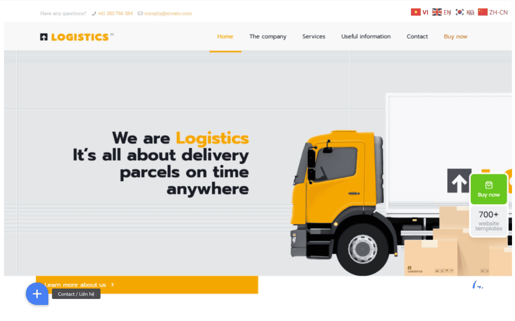 EZ Fast Tech Thiết kế website & phần mềm - Demo – Mẫu web tham khảo - Website Logistic - Website Vận Tải