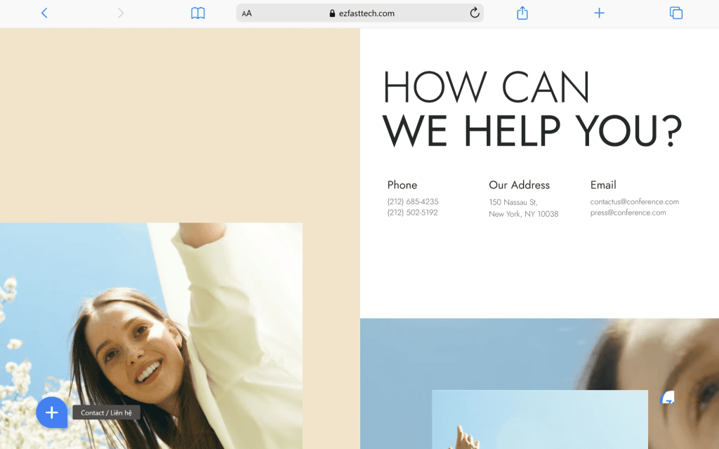 Mẫu Landing Page đẹp, chuyên nghiệp cho doanh nghiệp và dịch vụ.