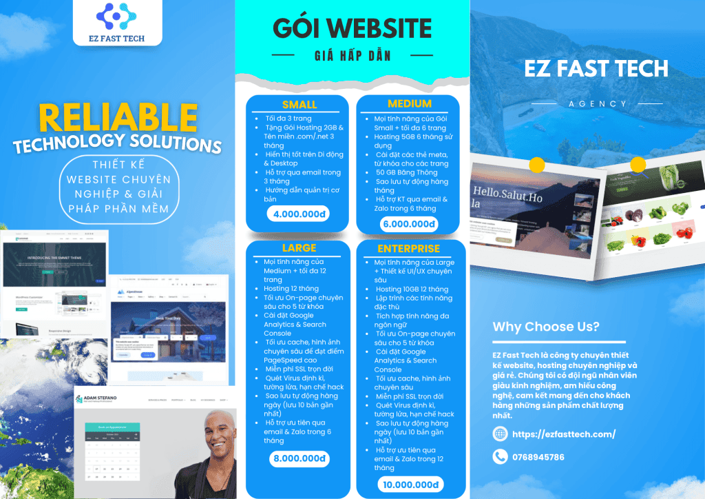 EZ Fast Tech Thiết kế website & phần mềm - Thiết Kế Website Giá Rẻ – Cẩn Trọng Với "Bẫy" Giá Rẻ & Giải Pháp Tối Ưu Cho Doanh Nghiệp