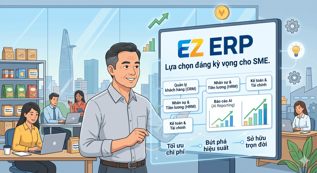 Top Các Phần Mềm ERP Uy Tín Tại Việt Nam: Lựa Chọn Nào Tối Ưu Cho Doanh Nghiệp? 3 EZ Fast Tech Thiết kế website & phần mềm - Top Các Phần Mềm ERP Uy Tín Tại Việt Nam: Lựa Chọn Nào Tối Ưu Cho Doanh Nghiệp?