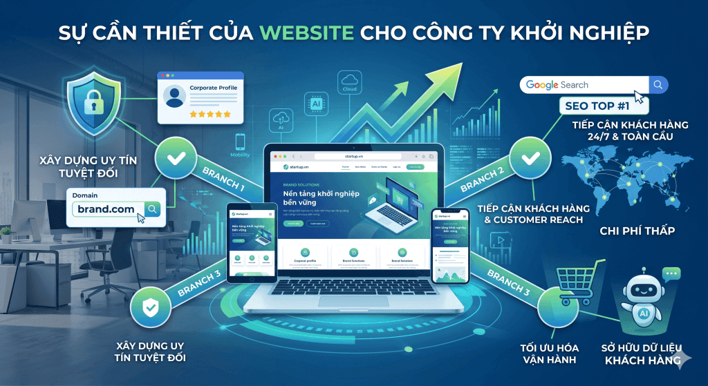 Tại Sao Doanh Nghiệp Mới Cần Làm Website Ngay Từ Khi Khởi Nghiệp? 1 doanh nghiệp mới cần làm website
