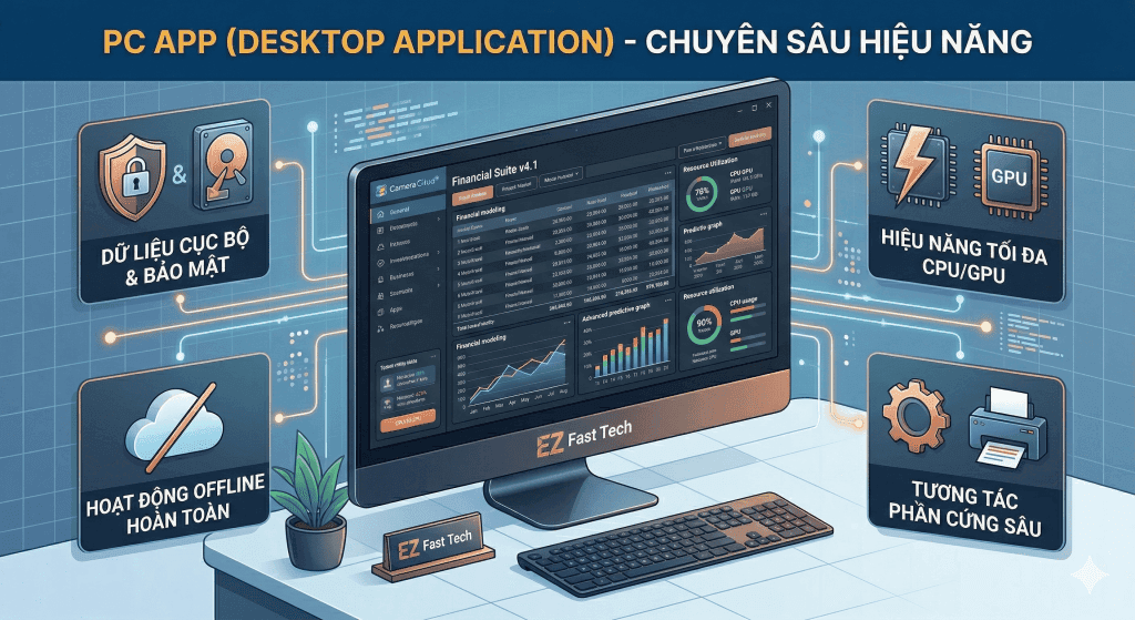 Dịch vụ thiết kế website và phần mềm tối ưu cho doanh nghiệp tại EZ Fast Tech.
