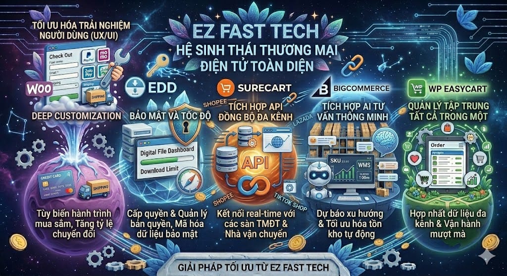 Top 5 Plugin E-Commerce Cho WordPress & Giải Pháp Tối Ưu Từ EZ Fast Tech 7 EZ Fast Tech Thiết kế website & phần mềm - Top 5 Plugin E-Commerce Cho WordPress & Giải Pháp Tối Ưu Từ EZ Fast Tech