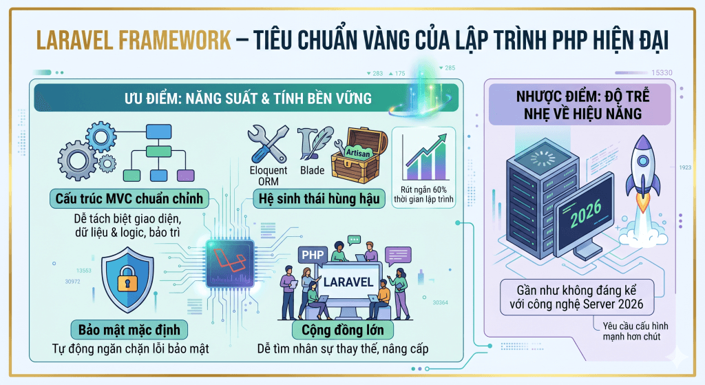 So Sánh Laravel Và PHP Thuần: Giải Pháp Nào Tối Ưu Cho Phần Mềm Doanh Nghiệp? 3 EZ Fast Tech Thiết kế website & phần mềm - So Sánh Laravel Và PHP Thuần: Giải Pháp Nào Tối Ưu Cho Phần Mềm Doanh Nghiệp?