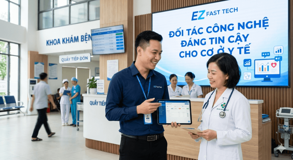 EZ Fast Tech Thiết kế website & phần mềm - Thiết Kế Website Phòng Khám: Xây Dựng Hình Ảnh Y Tế Chuyên Nghiệp Trực Tuyến