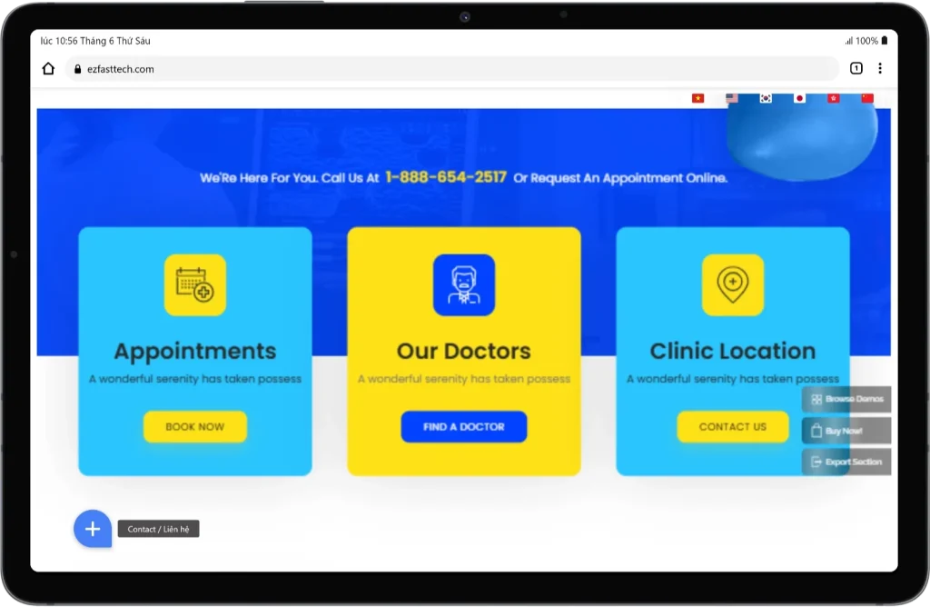EZ Fast Tech Thiết kế website & phần mềm - Thiết Kế Website Phòng Khám: Xây Dựng Hình Ảnh Y Tế Chuyên Nghiệp Trực Tuyến