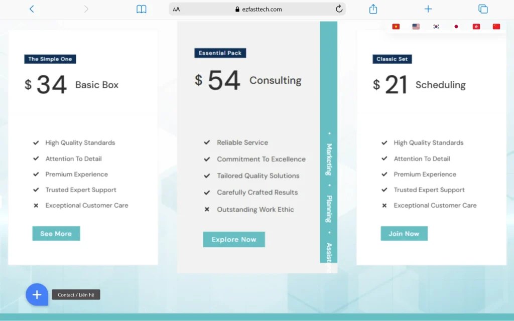 EZ Fast Tech Thiết kế website & phần mềm - Thiết Kế Website Cơ Sở Làm Đẹp - Giải Pháp Đặt Lịch Thông Minh, Hút Khách Tự Động