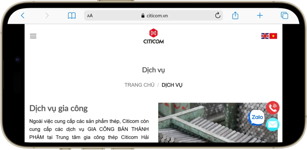 Dự án Citicom 3 EZ Fast Tech Thiết kế website & phần mềm - Dự án Citicom