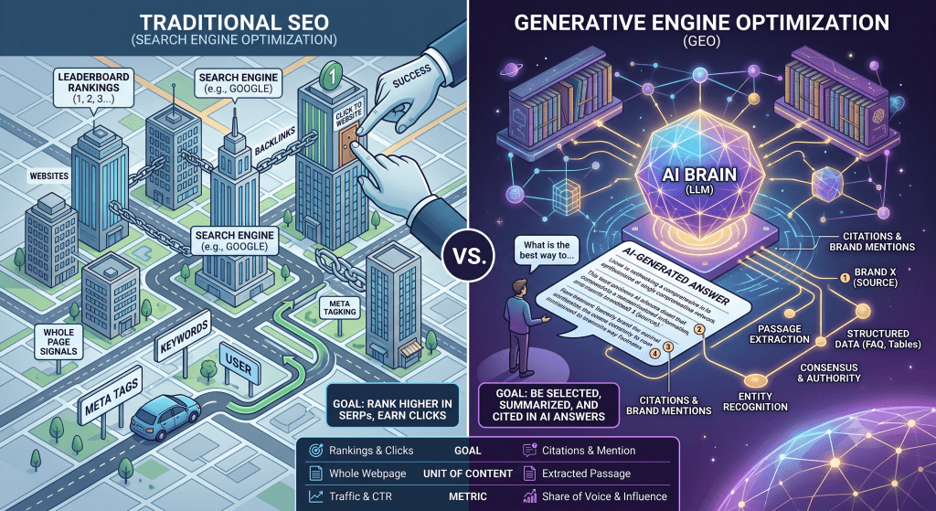 EZ Fast Tech Thiết kế website & phần mềm - GEO Là Gì? Tầm Quan Trọng Và Ứng Dụng Thực Tiễn Trong Kỷ Nguyên AI