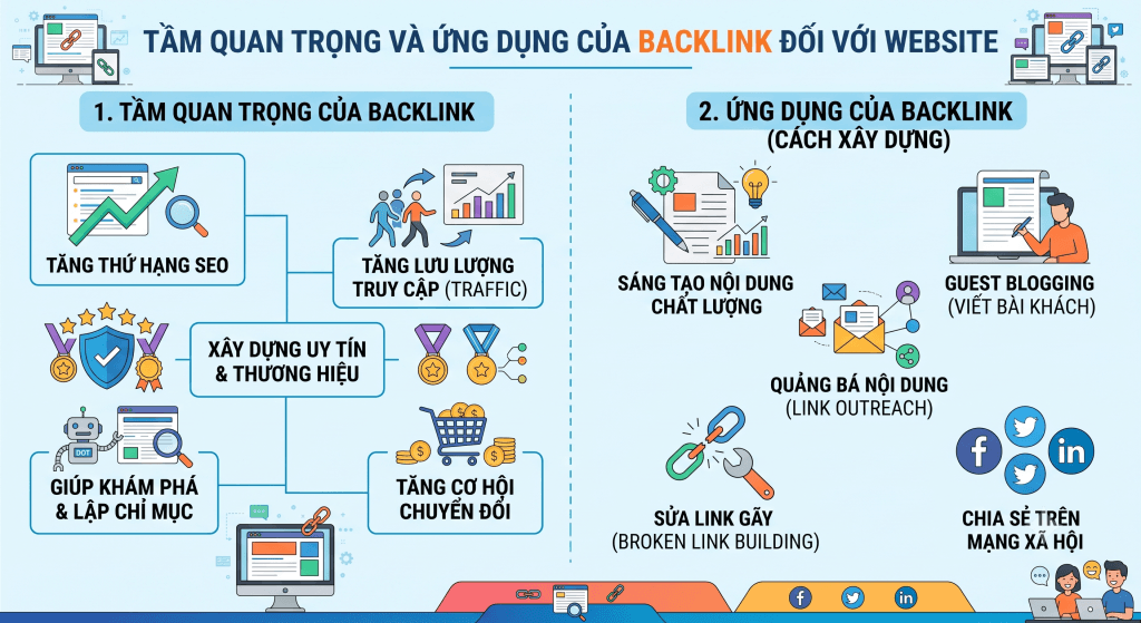 tầm quan trọng của và ứng dụng của backlink