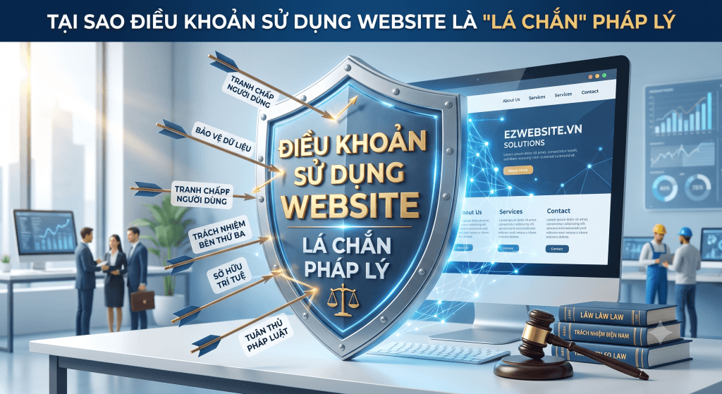 EZ Fast Tech Thiết kế website & phần mềm - Điều Khoản Sử Dụng Website - "Lá Chắn" Pháp Lý Mọi Doanh Nghiệp Cần có