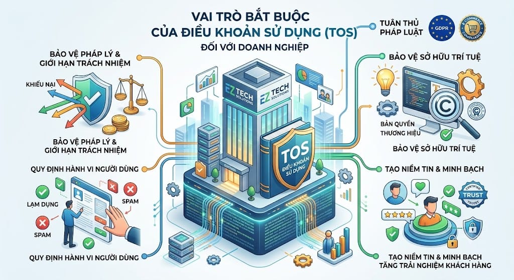 EZ Fast Tech Thiết kế website & phần mềm - Điều Khoản Sử Dụng Website - "Lá Chắn" Pháp Lý Mọi Doanh Nghiệp Cần có