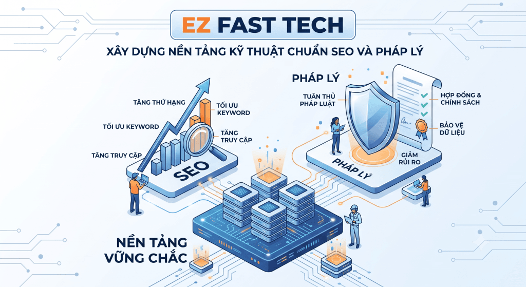 Các Trang Chính Sách Bắt Buộc Trên Website: Nền Tảng Pháp Lý, Minh Bạch Và Tối Ưu SEO 5 EZ Fast Tech Thiết kế website & phần mềm - Các Trang Chính Sách Bắt Buộc Trên Website: Nền Tảng Pháp Lý, Minh Bạch Và Tối Ưu SEO