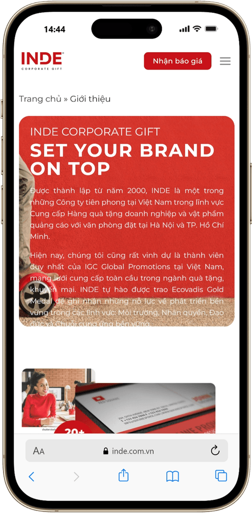 Dự Án Website INDE 3 EZ Fast Tech Thiết kế website & phần mềm - Dự Án Website INDE