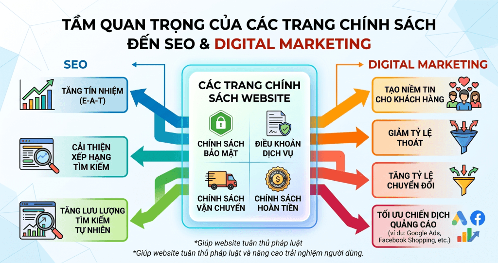Các Trang Chính Sách Bắt Buộc Trên Website: Nền Tảng Pháp Lý, Minh Bạch Và Tối Ưu SEO 4 EZ Fast Tech Thiết kế website & phần mềm - Các Trang Chính Sách Bắt Buộc Trên Website: Nền Tảng Pháp Lý, Minh Bạch Và Tối Ưu SEO