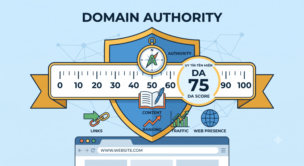 Domain Authority Là Gì? Chiến Lược Xây Dựng Điểm Uy Tín Vững Chắc Cho Website 1 Domain Authority