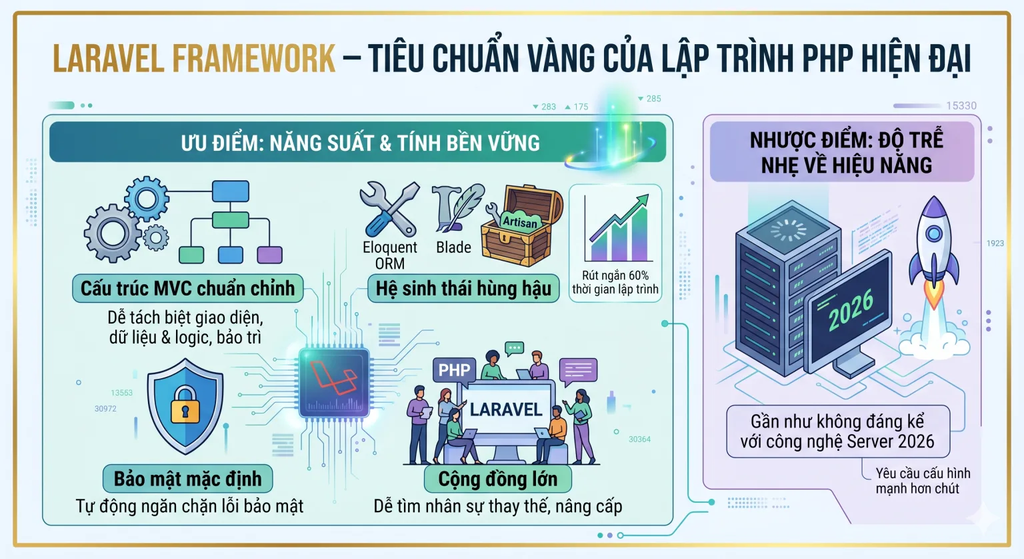 Kiến Trúc Nền Tảng: Nên Dùng Laravel Hay WordPress? 3 laravel